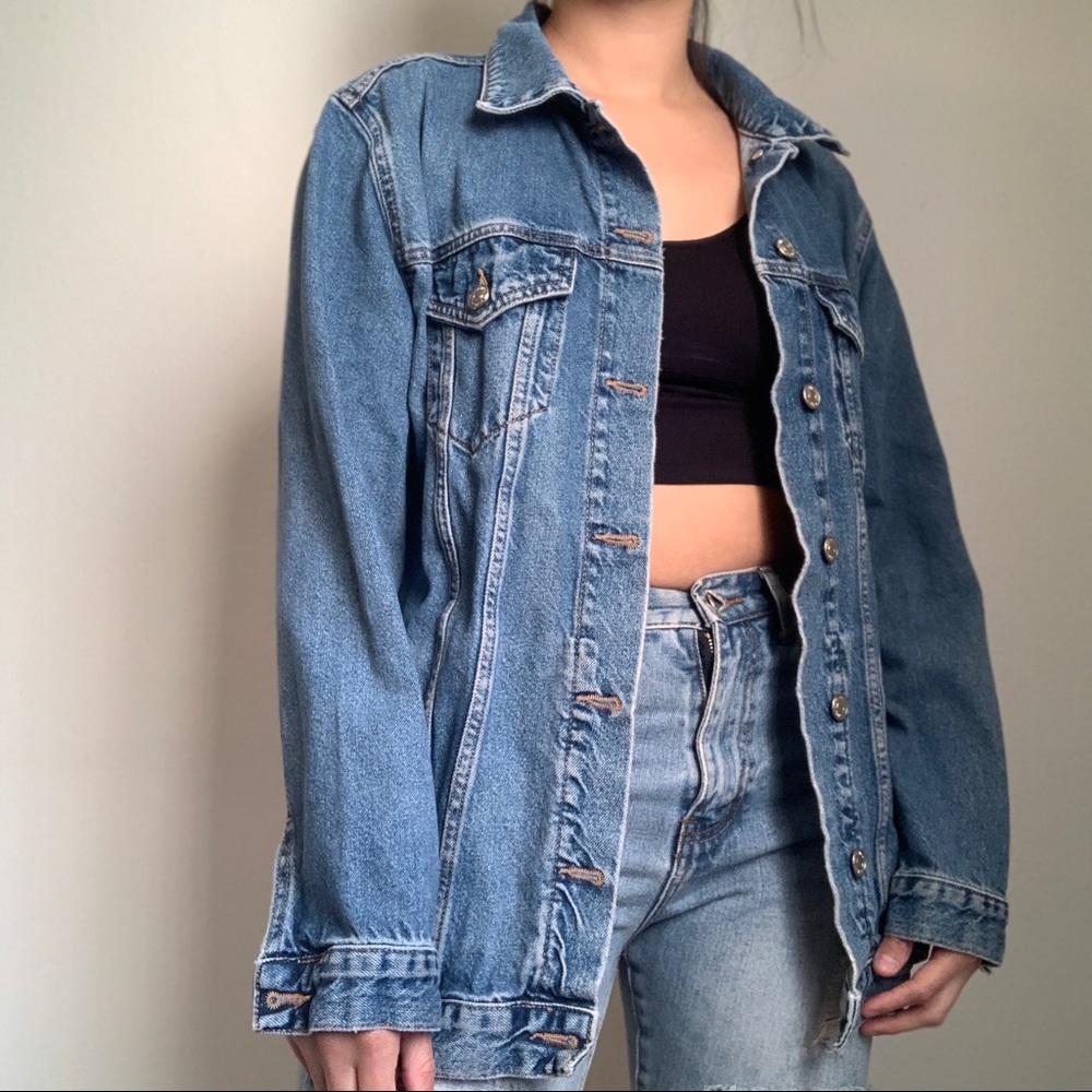 Blue Denim Oversized Jean Jacket